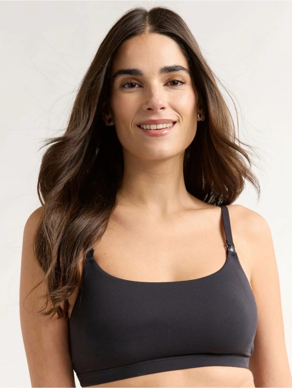 Joyspun Black Fit Stretch Removable Pads Maternity Nursing Bralette